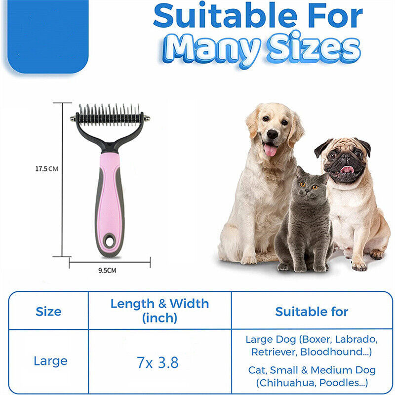 Fur Remover Grooming Brush For Pets