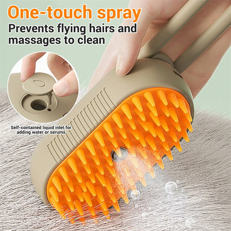 Steam Hair Brush For Pets