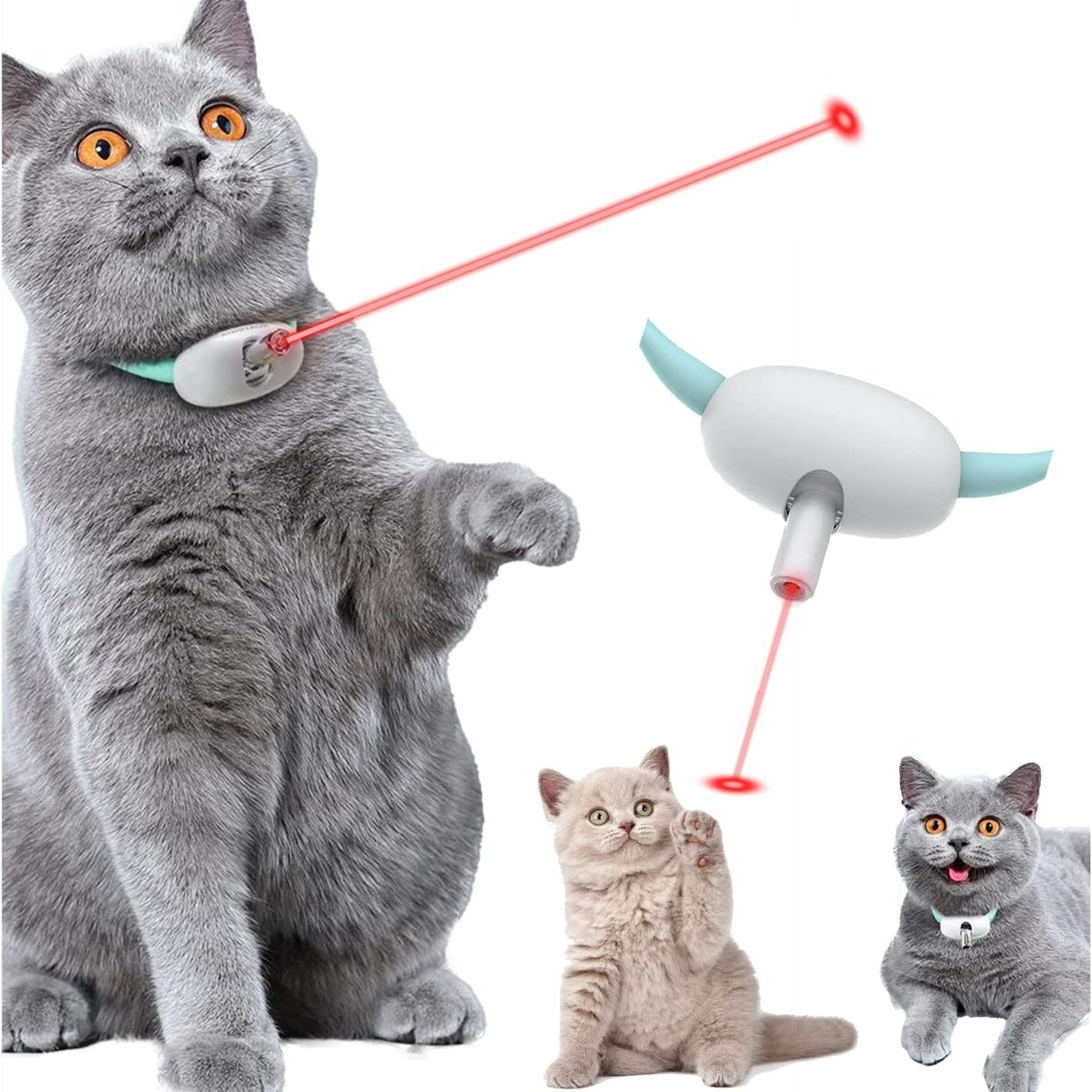 Smart Teasing Laser Cat Collar